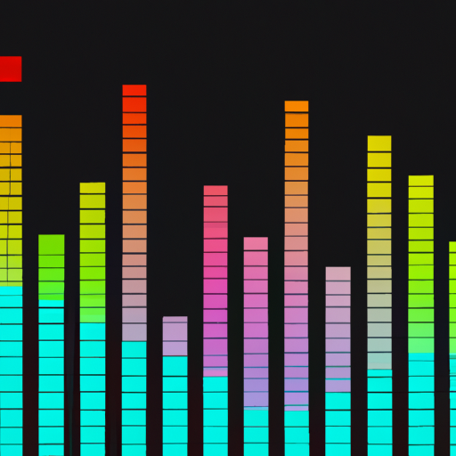 A colorful bar graph depicting the range of values within a confidence interval, symbolizing the certainty and reliability of AI predictions.