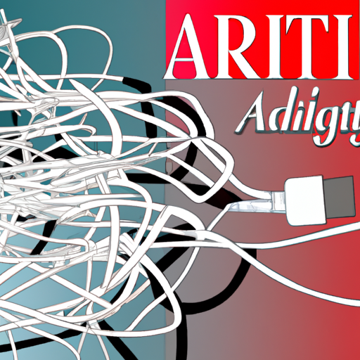 An image of a tangled mess of wires being cleaned up and organized, symbolizing the process of data wrangling and preparing data for AI.