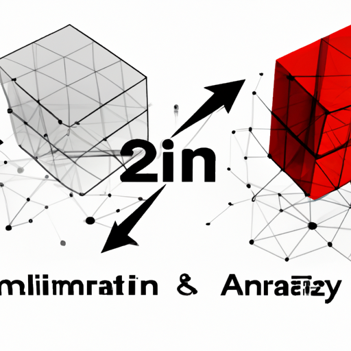 "An image of a multi-dimensional graph being transformed into a simplified, lower-dimensional representation, symbolizing the power of dimensionality reduction in business AI."