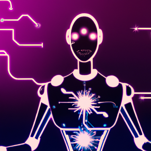 An image of a futuristic robot connecting its neural circuits, symbolizing the power of Hebbian Learning in AI.