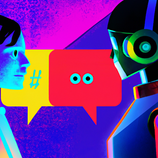 An illustration of a conversation between a human and a chatbot, representing the seamless interaction enabled by NLP in AI.